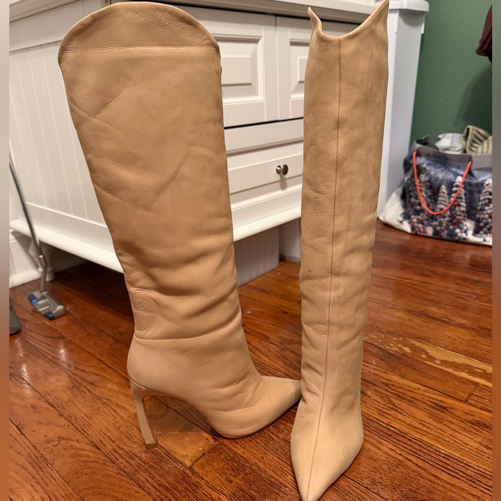 SCHUTZ nubuck stiletto Knee-High Boots